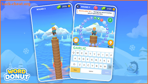 Word Donut: Text Typing Games screenshot