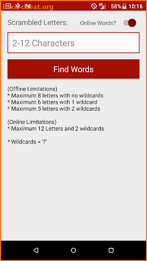 Word Finder screenshot