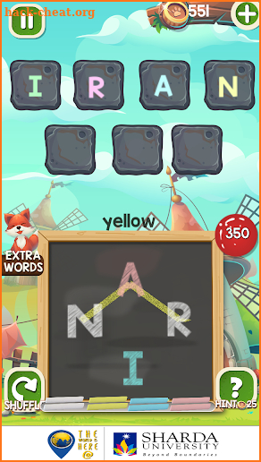 Word fox - A crossword puzzle screenshot