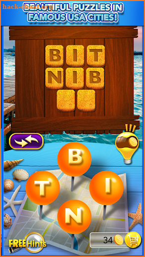 Word Games Around the USA - Brain Puzzle Crossword screenshot