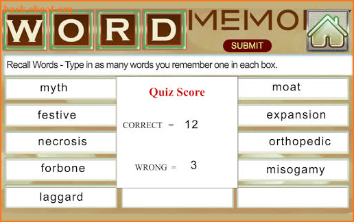 Word Games - Test and improve your Vocabulary screenshot