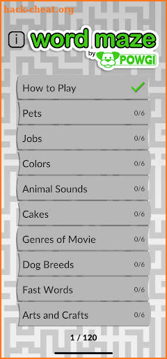 Word Maze by POWGI screenshot