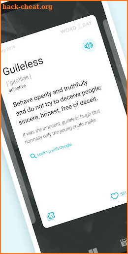 Word of the day — Daily English dictionary app screenshot