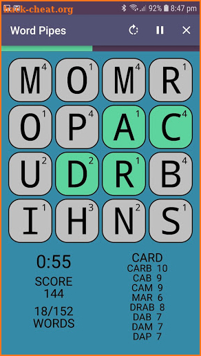 Word Pipes: Boggle Word Game Experience screenshot