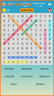 Word Search Game in English (Free) screenshot