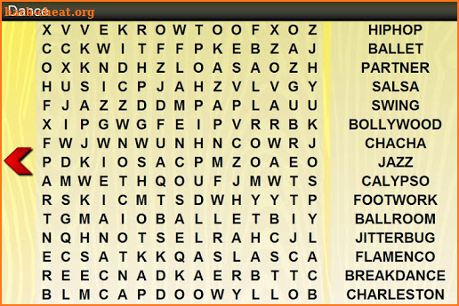 Word Search Hobbies screenshot