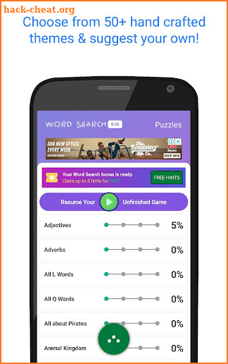 Word Search Puzzle Game RJS screenshot