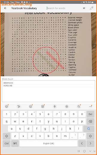 Word Search Scanner and Solver screenshot