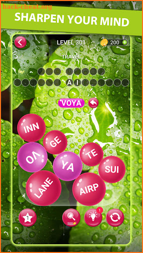 Word Serene Bubbles screenshot