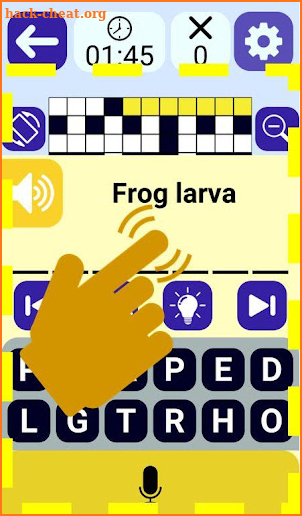 Word Speaking Vocal Crossword screenshot