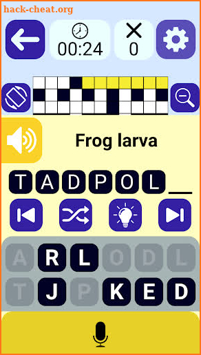 Word Speaking Vocal Crossword screenshot