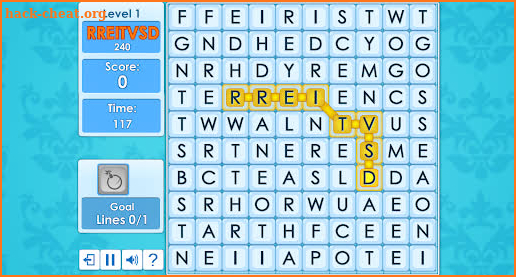 Word Wipe Collapsing Words screenshot