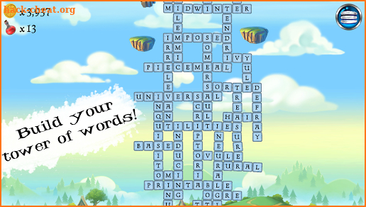 WordCrafting: A Tower of Words screenshot