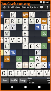 Wordfeud screenshot