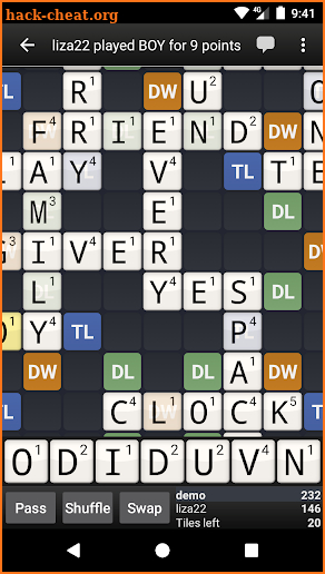 Wordfeud FREE screenshot