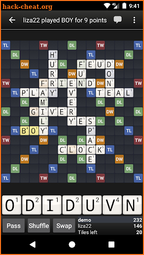 Wordfeud FREE screenshot