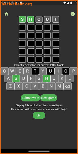 WordHelp screenshot