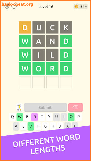 Wordiest: word guessing puzzle screenshot