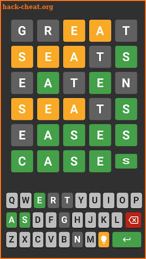 Wordled 5 Letters screenshot