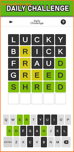 Wordzy : Daily Word Game screenshot