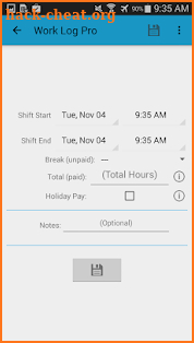 Work Log Pro screenshot