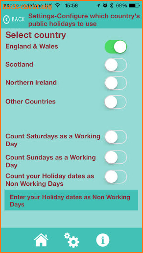 Working Days Calculator screenshot