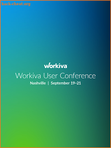 Workiva User Conference screenshot