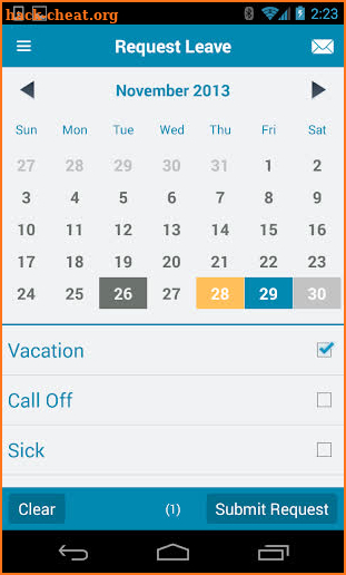 Workloud screenshot