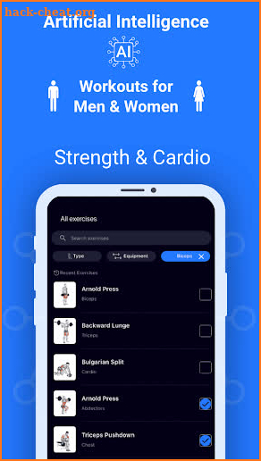 Workout Planner Gym&Home:FitAI screenshot