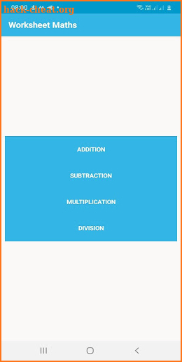 Worksheet Maths screenshot