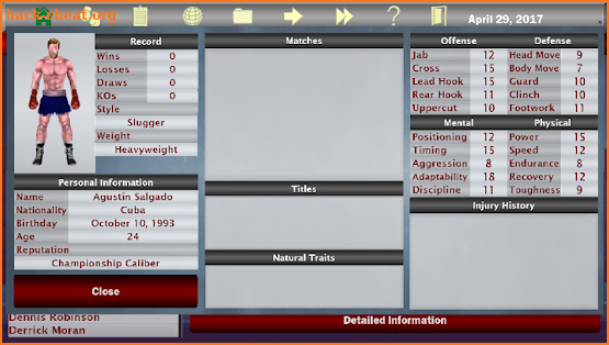 World Boxing Manager screenshot