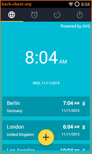 World Clock screenshot