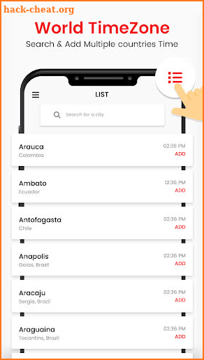 World clock: all countries time & Secret Locker screenshot