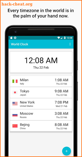 World Clock Pro - Timezones and City Infos screenshot