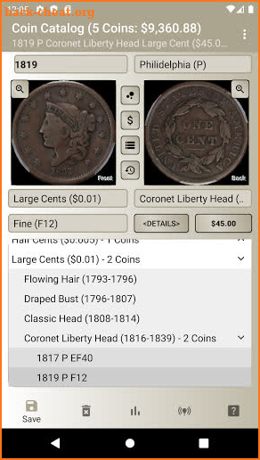 World Coin Analyzer and Collector (WCA) screenshot