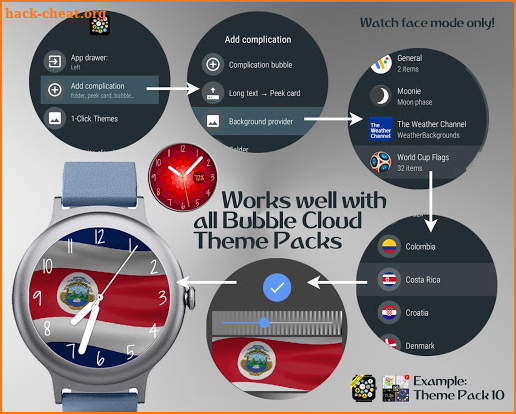 World Cup watch face background image complication screenshot