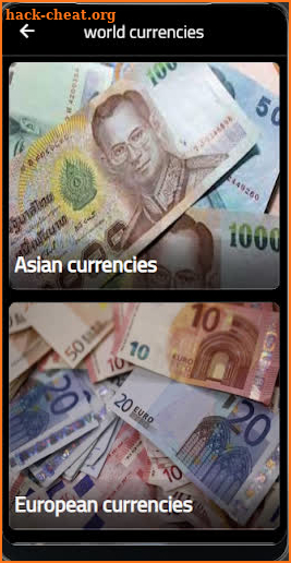 World currency screenshot