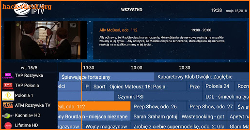 World IPTV screenshot