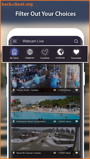 World Live Camera Viewer : Webcam, Earth cam screenshot