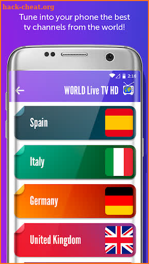 World Live Tv List Channels screenshot