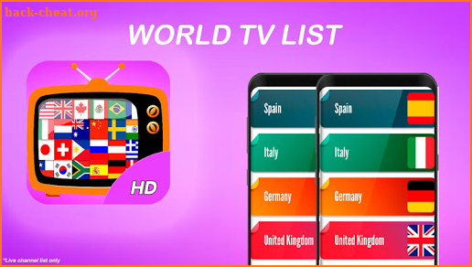 World TV List Channels Updated screenshot