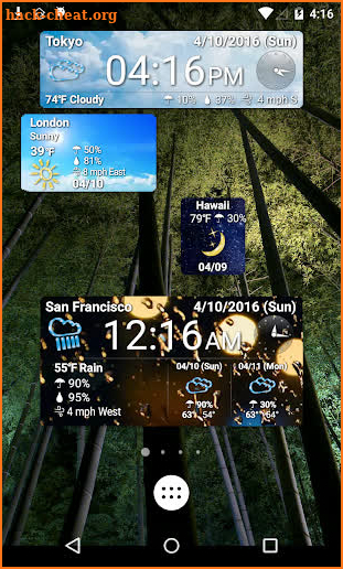 World Weather Clock Widget screenshot