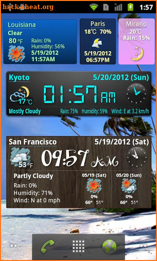 World Weather Clock Widget screenshot