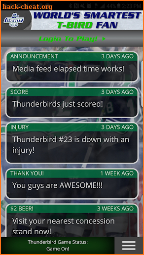 World's Smartest T-Bird Fan screenshot