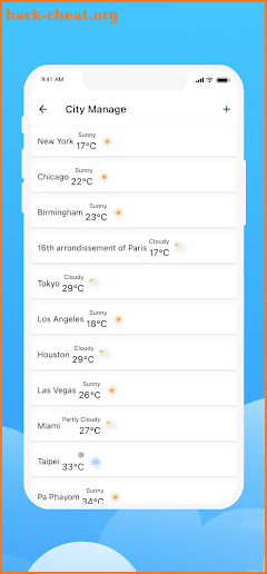 Worldwide Weather screenshot