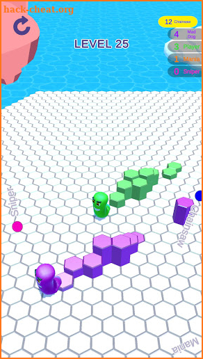 Worm Arena io: Hex 3D Run screenshot