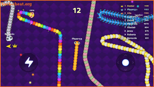 Worms Slither Snake Zone .io screenshot