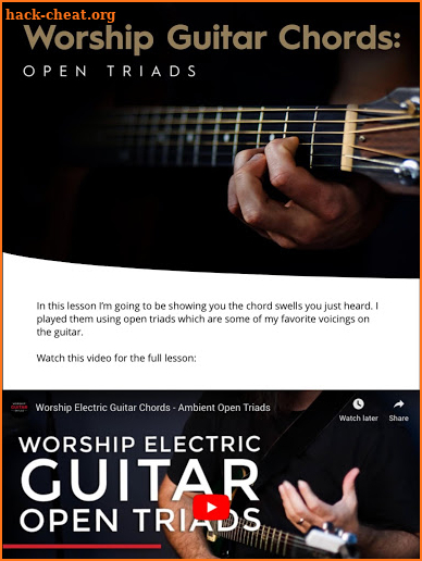 Worship Guitar Skills Magazine screenshot