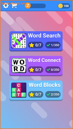 WOW 3 in 1: Word Search Games screenshot