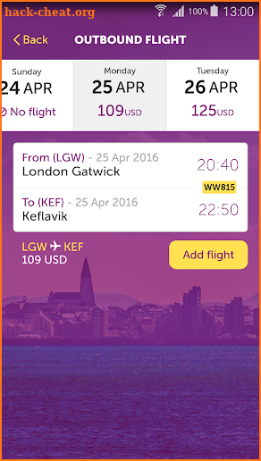 WOW air screenshot